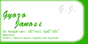 gyozo janosi business card